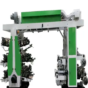 HERO Brand Automatic Narrow Web Stack Type Etiqueta de máquina de impresión flexográfica de Taiwán de alta velocidad