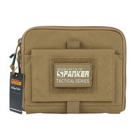 Pochette Tactique Admin Molle pour Chasse, Entraînement et Navigation, Organisateur de Cartes, Sac Utilitaire Tactique avec Panneau à Boucles