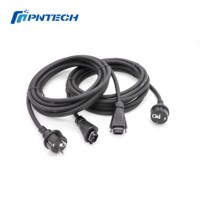 Câble PNTECH Schuko Plug Allemagne Caoutchouc H07RN-F Droit Bc05a pour Micro-onduleur 12A Cuivre