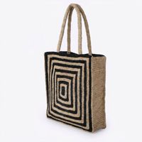 Sac fourre-tout de gros personnalisé, sac à la mode léger en crochet, sacs de plage au design tissé simple pour femmes, pour le quotidien