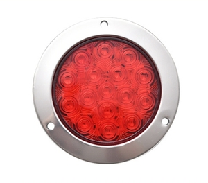 Feu <span class=keywords><strong>arrière</strong></span> de camion <span class=keywords><strong>à</strong></span> <span class=keywords><strong>LED</strong></span> central unique transfrontalier de 14 cm, feu <span class=keywords><strong>arrière</strong></span> de <span class=keywords><strong>semi</strong></span>-<span class=keywords><strong>remorque</strong></span> en caoutchouc de 4 pouces avec lumière unique électro-plaquée - Product Image 1