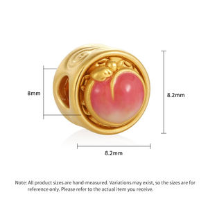 Pulsera de cuerda trenzada con cuentas microduras de oro puro de 24 quilates, exquisito regalo de San Valentín, pulsera giratoria con abalorio fino - Product Image 2