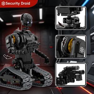 New Product Security Droid Building Blocks <b>Toy</b> with Glowing Eyes Movable Joints and Tracks for Kids and Collectors OEM Wholesale - Product Image 2