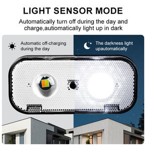 Lampe murale solaire d'extérieur 13 cm x 6 cm, éclairage LED étanche pour jardin, décoration de cour et de maison - Product Image 3