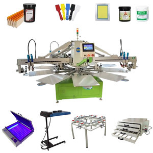 Bạch tuộc quay T-Shirt máy in sử dụng máy in nhãn 3 màu <span class=keywords><strong>10</strong></span> trạm phẳng hoàn toàn tự động lụa Màn hình máy in - Product Image 6