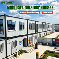 Maisons conteneurs préfabriquées Wecheer, modèle personnalisé, modernes, durables, portables, pliables, étanches, ignifuges, bâtiments modulaires préfabriqués