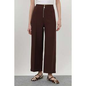 กางเกงขายาวผู้หญิงมีซิปแต่งดีเทลสีกรมท่า 18228PNT - Product Image 6