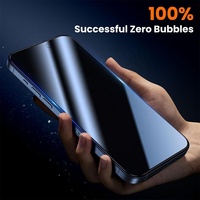 Kit de protection d'écran anti-espion 3D 28 degrés en verre 9H pour iPhone 15 16 17 18 Pro Max Plus Air 16e 17e Magic Tray