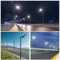 KCD 100W 150W 200W 300W 400W Tout-en-un IP66 Lampadaire Solaire Industriel à LED Alimenté par Cellules Photovoltaïques pour Extérieur