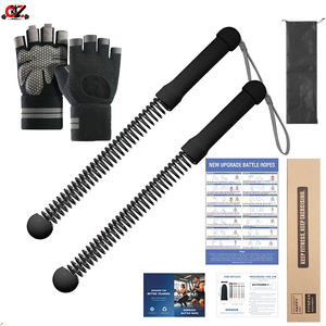 Cordless Steel Spring Durable Custom Steel Battle Rope for Arm <b>Strength</b> <b>Training</b> Indoor/Outdoor Exercise Battle Rope Set - Product Image 1