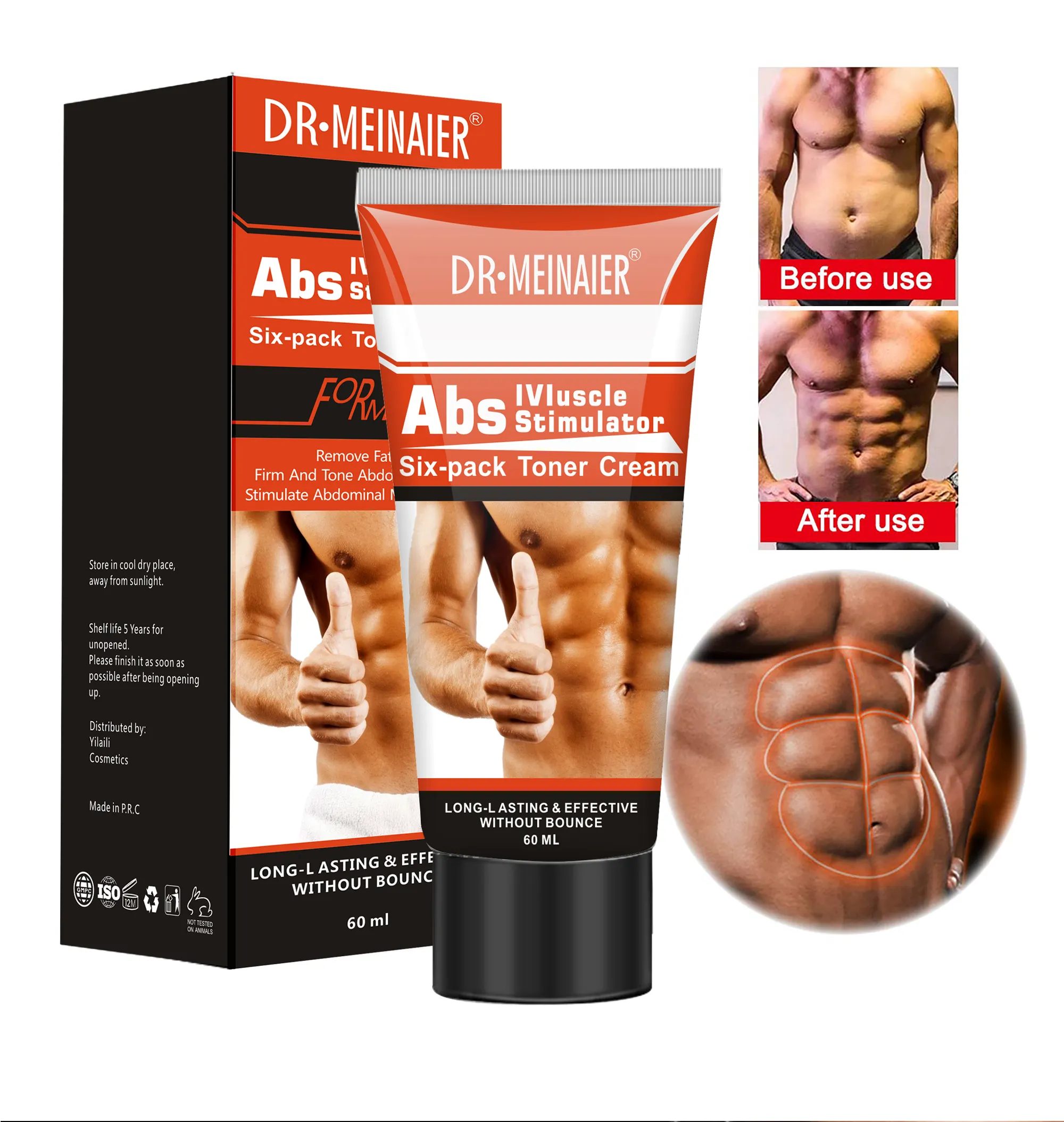 Männer Six Pack Abs Muskels timulator Creme Cellulite Entfernung Fat burner Schlankheit creme Aufbau ABS Muskel