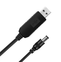 Cable de Alimentación con Aumento de Voltaje Wavelink, 5.5x2.1mm USB DC 5V a 12V, Cargador con Cubierta de PVC para Router, Cámara, Ventilador, Luz LED