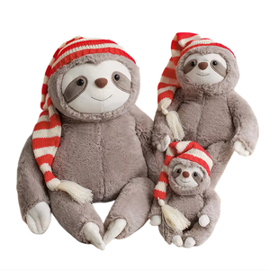 Nuevo Peluche de Perezoso Navideño, Animal de Peluche para Decoración del Hogar, Regalo de Navidad, Muñeco de Peluche de Perezoso - Product Image 1