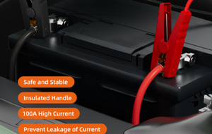Pinces de câble de cavalier avec adaptateur pour Dewalts 18v 12AWG Batterie portable Jumper Starter Automotive Booster Cables Power - Product Image 6