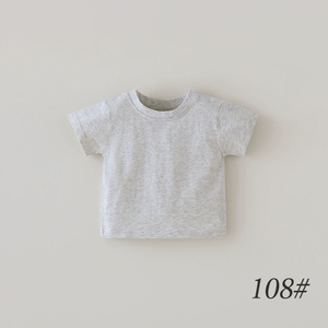 Kaos Anak Lengan Pendek Musim Panas Bayi Lengan Pendek Katun Organik GOTS - Product Image 3