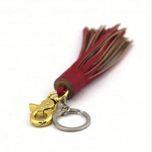 Customized Logo Mobile Phone Tassel 3 in 1 Key Chain Multifunction Leather Retractable <b>Usb</b> Charging <b>Cable</b> - Product Image 3