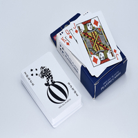 Cartes à jouer en PVC plastique imperméable avec logo personnalisé, double jeu, imprimées UV, durables, pour les fêtes de famille et les jeux