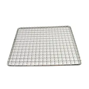 Stainless Steel Barbecue Wire Mesh Net Cylinder Rolling Grill Basket For Camping Picnic