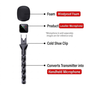 Adaptateur de microphone pour interview en direct sans tracas avec poignée confortable et large compatibilité - Product Image 6