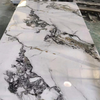 Panneaux en PVC imitation marbre ODM, alternative aux carreaux de marbre, feuille plastique UV pour décoration intérieure