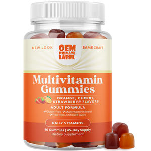 OEM multivitaminici da uomo senza zucchero Gummies vitamine quotidiane <span class=keywords><strong>a</strong></span> <span class=keywords><strong>C</strong></span> D <span class=keywords><strong>E</strong></span> B6 B12 integratori Omega per adulti - Product Image 1