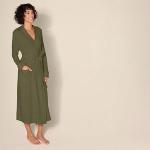 Peignoir de bain en coton 100% de qualité hôtelière cinq étoiles, col kimono, épais et très absorbant, séchage rapide, doux et luxueux, pour usage hôtelier - Product Image 2