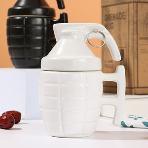 Tazas de café de cerámica divertidas en forma de <span class=keywords><strong>Granada</strong></span> 3D creativas al por mayor, taza de té de porcelana personalizada con logotipo personalizado para regalo - Product Image 2