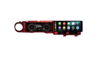 Instrumen LCD Cluster layar ganda, untuk Jeep Wrangler 2018-2022 sistem Linux Speedometer Android 13 Dashboard Cluster Digital