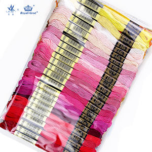 エジプトのロングステープルコットン刺繍糸100色シングル染め26S/2*6クロスステッチクロシェ縫製編み物用 - Product Image 6