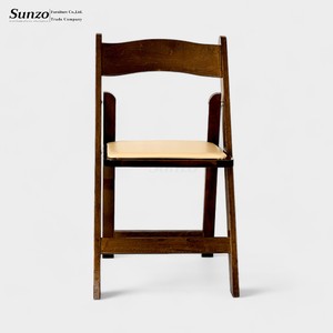 Sillas Plegables de Madera Portátiles al por Mayor para Eventos, Silla de Jardín de Madera Resistente para Servicios de Catering Comercial - Product Image 5