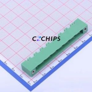 KF2EDGVM-7.5-8P Plug-in Terminal Block Through hole,P=7.5mm Connector Board-to-Board / Socket - Closed Screw Fixing 1x8P 7.5mm - Product Image 1