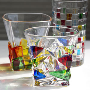 Luxe Coloré Diamant 300ml Whisky Verre Design Moderne Barware pour Bourbon Macellan <span class=keywords><strong>Tequila</strong></span> Whisky Vin - Product Image 2