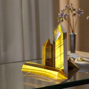 Tour de cristal de quartz œil de tigre jaune en gros pour la guérison spirituelle, le Feng Shui et les styles traditionnels - Product Image 4