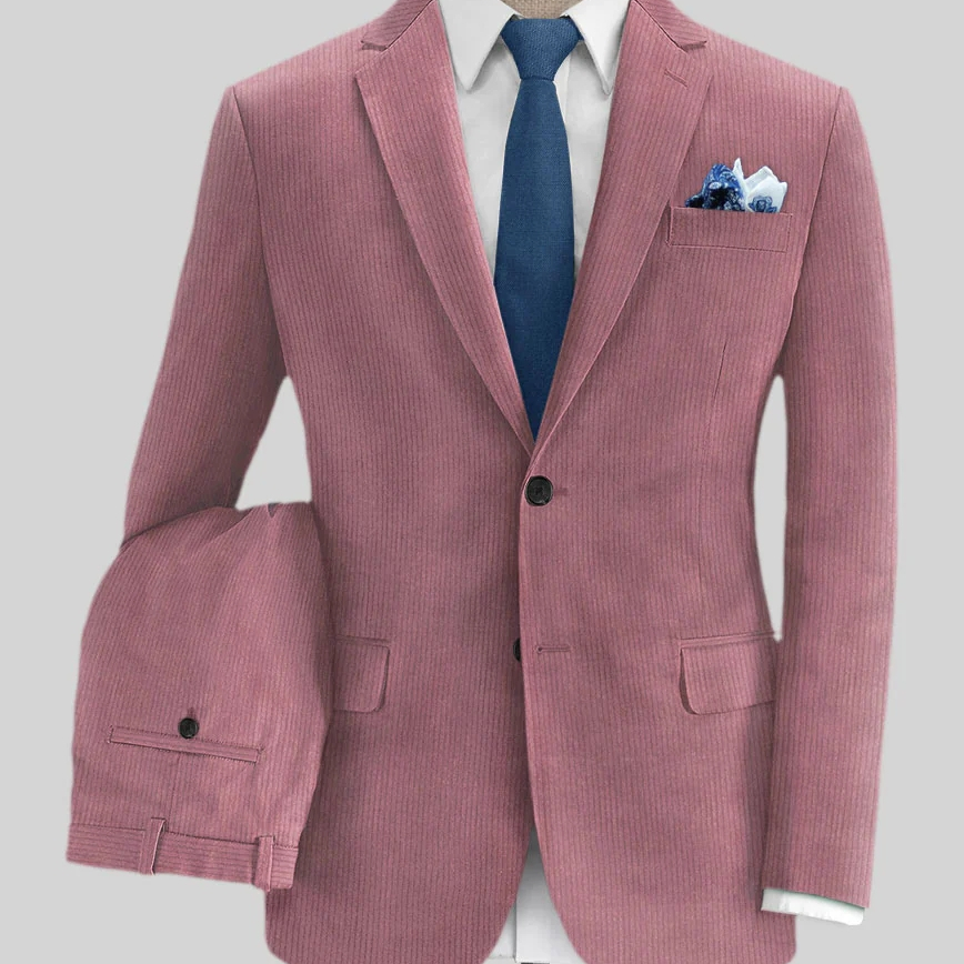 2023 hommes printemps haute qualité simple boutonnage costume d'affaires/homme coupe ajustée velours côtelé blazers décontractés vestes homme mode smoking