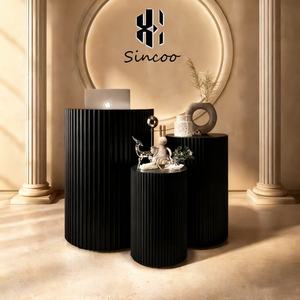 Wholesale <b>Solid</b> <b>Wood</b> Custom Designed LED Curved Bar Reception <b>Desk</b> for Beauty Nail & Hair Salons Commercial Use - Product Image 3