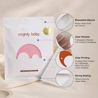 Sacs Ziplock en Papier Kraft avec Fenêtre Transparente pour Présentation, Emballage en Gros, Transparents, Refermables, Anti-humidité pour Chaussettes