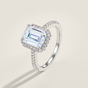 Anillo <span class=keywords><strong>de</strong></span> Boda para Mujer Seiko con Incrustaciones <span class=keywords><strong>de</strong></span> Moissanita, Diseño Rectangular Pequeño, Estilo <span class=keywords><strong>Instagram</strong></span>, Joyería <span class=keywords><strong>de</strong></span> Cristal - Product Image 4