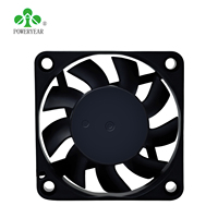 POWERYEAR Source Factory CE UL Low Noise Dc Brushless Fan 3pin 60mm 5v 12v Dc Cooling Fan Motor 60x60x10