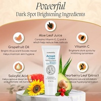 Crème Déodorante Éclaircissante pour les Aisselles Sombres, Traitement Anti-Odeur Corporelle, Éliminateur d'Odeurs, Crème pour les Aisselles à la Niacinamide et à l'Acide Salicylique