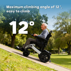 כסא גלגלים חשמלי KRYL 2026 מסגסוגת אלומיניום עם סוללה נשלפת ועיצוב מתקפל - Product Image 5