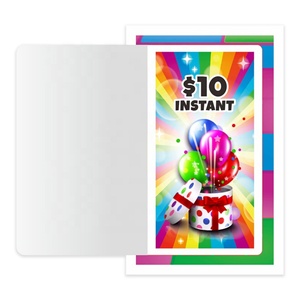 Juegos de Lotería Personalizados con Ventanas Múltiples, Forma Circular y Rectangular, Reciclables, con Sistema de Arrancar, Impresión Offset, Tipo 'Pull Tabs' Instantáneos para Chicas - Product Image 6