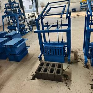 Hiệu suất cao lồng vào nhau lát tạo thành khối Máy rỗng xi măng bê tông Máy làm gạch - Product Image 4