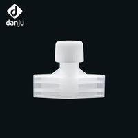 Bouchon en plastique durable et écologique en PE de 5,5 mm à visser pour poche souple (eau, vin, sauce soja)