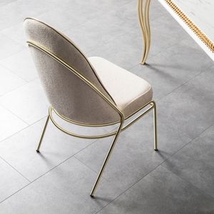 Silla de Comedor Moderna Minimalista Tapizada con Estructura de Acero Inoxidable para Hogar y Restaurante Rosse Turquía - Product Image 2