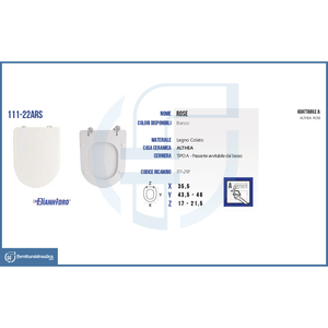 Cubierta de Asiento de Inodoro Althea Vaso Rose, Elegante Copriwater con Diseño de Rosas - Product Image 2