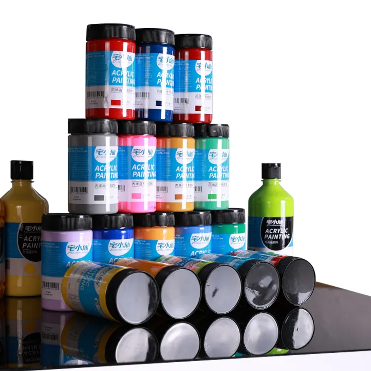 Wholesale High Quality 300ML Acrylic Paint Colour Paint Set Customized Colorful Colour Paint Set