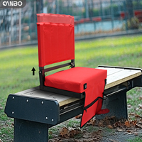Siège de stade réglable à dossier haut, chaise de tribune portable, option chauffante, fabricant OEM ODM personnalisé