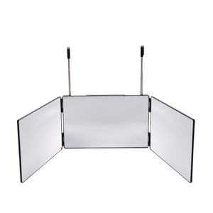 ホット販売360 LEDミラー<span class=keywords><strong>3</strong></span>ウェイ理髪ミラードアのフックで高さ調節可能<span class=keywords><strong>3</strong></span>折りたたみ式セルフヘアカットミラー - Product Image 1