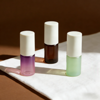 Vente en gros de flacons à bille en verre de 3 ml, 5 ml, 10 ml, petits flacons en verre, flacons à bille de haute qualité pour huile corporelle