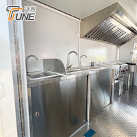 Remolque de Comida Móvil de Doble Eje con Campana Extractora, Perfecto para Negocios de Barbacoa, con Certificación CE y DOT
